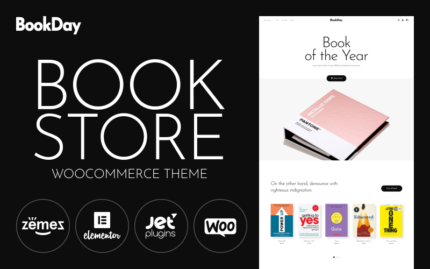 BookDay - Clean and Rapid Online Bookstore Website Design WooCommerce Theme