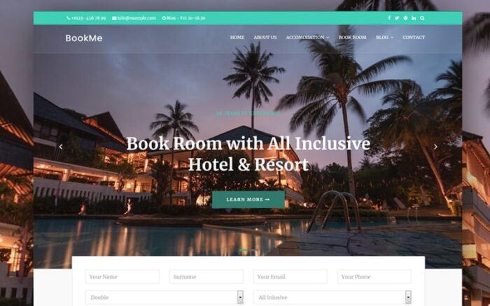 Template Joomla 5 Pemesanan Hotel-Villa dan Perjalanan