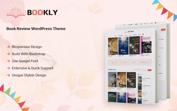 Bookly - Tema WordPress Ulasan Buku