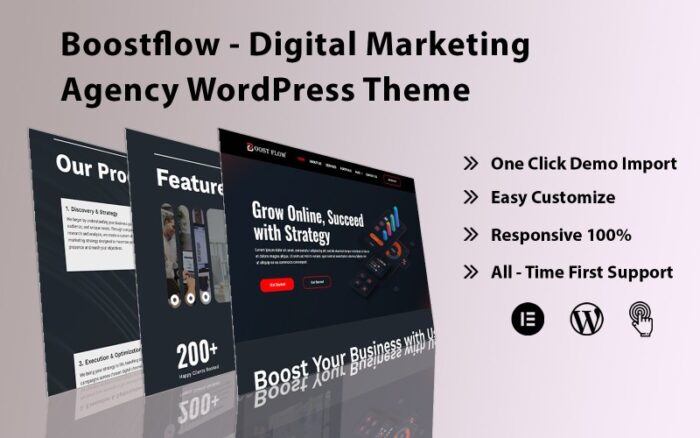 Boostflow - Digital Marketing Agency WordPress Theme