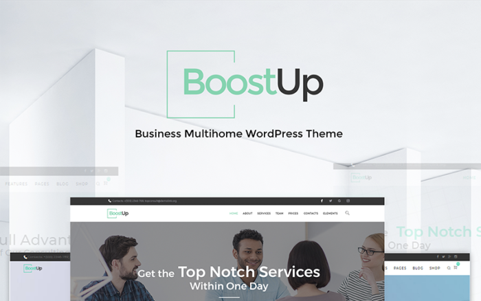 Tema WordPress Konsultasi Bisnis BoostUp