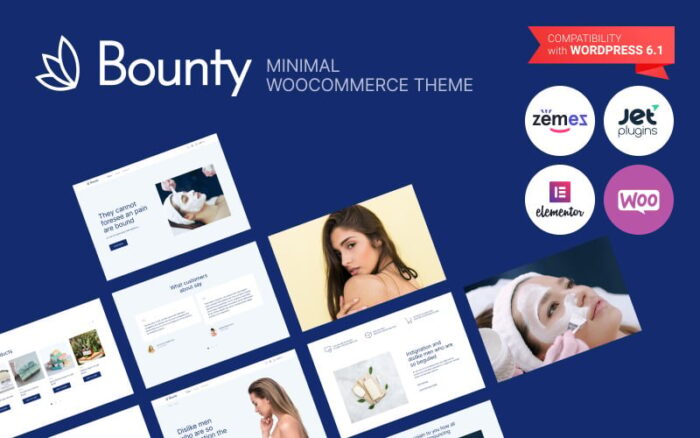 Bounty - Tema WooCommerce Minimal untuk Kecantikan