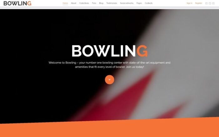 Templat Joomla Bowling