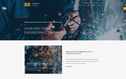 BR - Industrial Company Professional Parallax Joomla Template