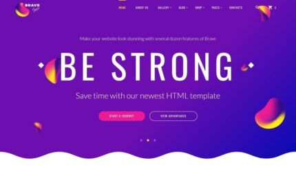 Brave Light - Template Situs Web Serbaguna Universal yang Kreatif