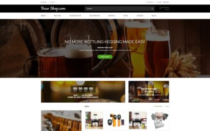 Brew Shop.com - Template OpenCart Toko Alkohol Online yang Efisien