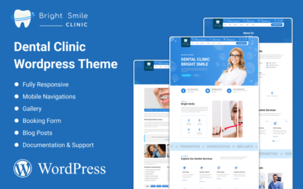 Brightsmile - Dental Clinic Wordpress Theme