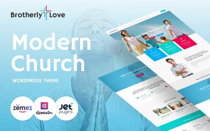 BrotherlyLove - Tema WordPress Gereja Modern