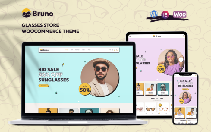 Bruno - Tema WooCommerce Toko Kacamata