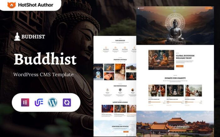 Budhist - Buddhist WordPress Elementor Theme