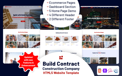 Build Contract - Construction Company HTML5 Website Template