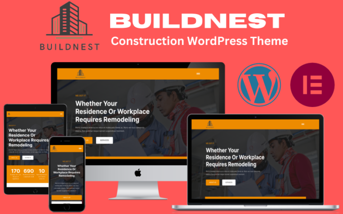 BuildNest - Construction Elementor WordPress Theme