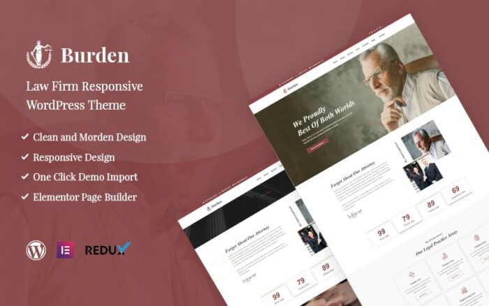 Burden - Tema WordPress Responsif Firma Hukum