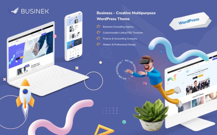 Businek – Tema WordPress Elementor Serbaguna Kreatif