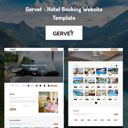 Gervet - Template Situs Web Pemesanan Hotel - Fitur Gambar 1