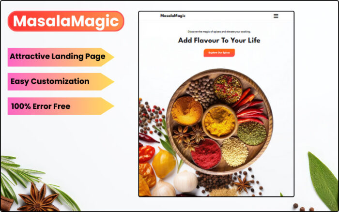 MasalaMagic- Template Situs Web Rempah-rempah - Fitur Gambar 1