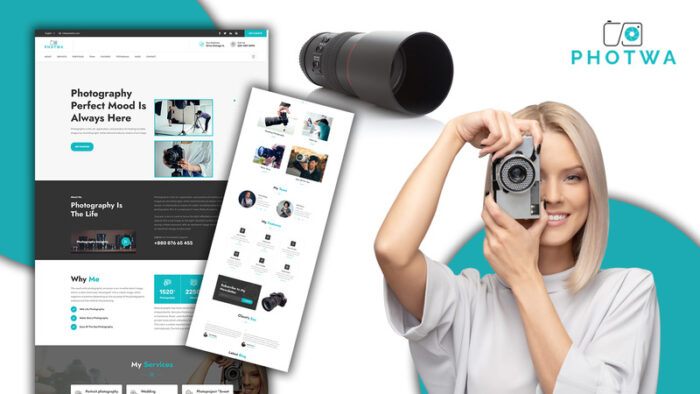 Portofolio Fotografi Kreatif Powar-Photwa Tema WordPress Satu Halaman - Fitur Gambar 1