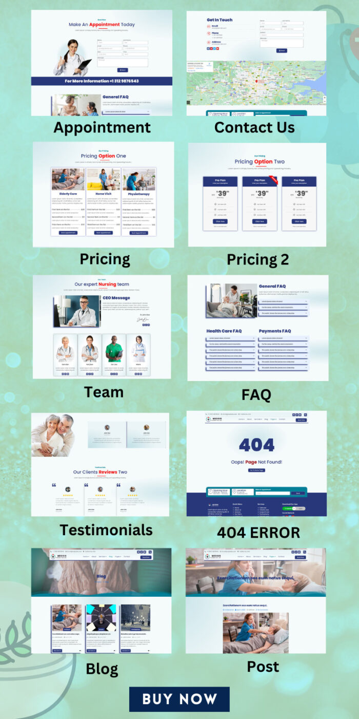 Medsis - Kit Template Elementor Layanan Perawatan, Medis & Kesehatan - Fitur Gambar 2