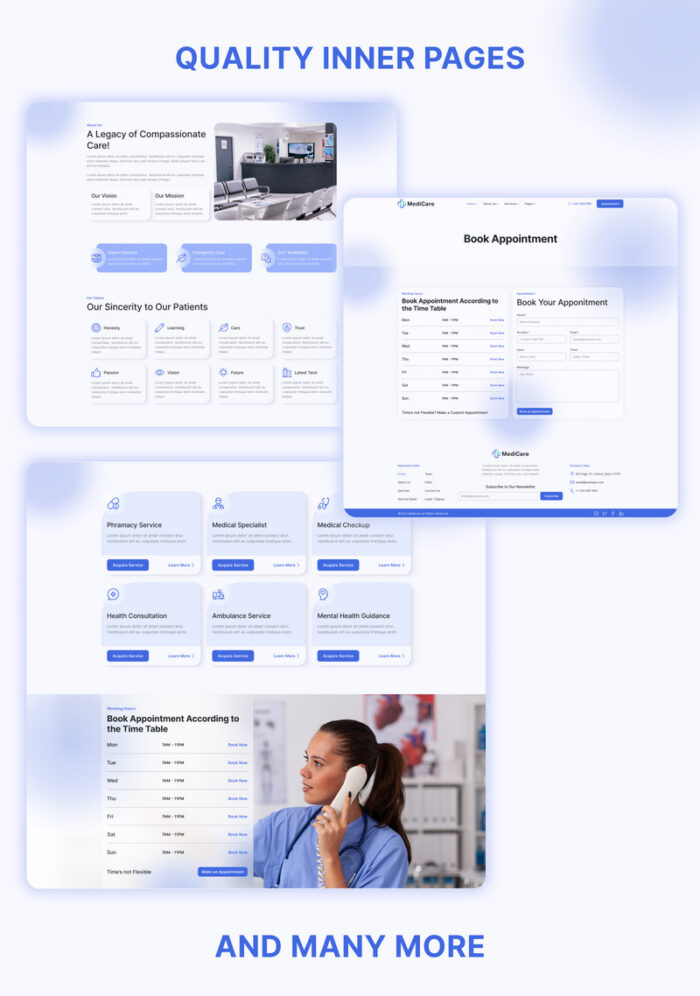 Medicare - Template Situs Web HTML Rumah Sakit, Diagnostik, Klinik, Layanan Kesehatan, dan Laboratorium Medis - Fitur Gambar 2