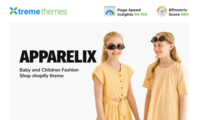 Tema Shopify Fashion Bayi dan Anak Apparelix - Fitur Gambar 1