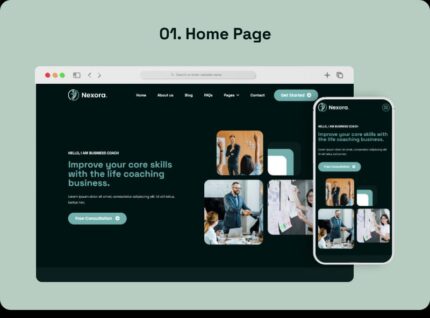 Nexora - Template HTML Pelatihan Bisnis - Fitur Gambar 1