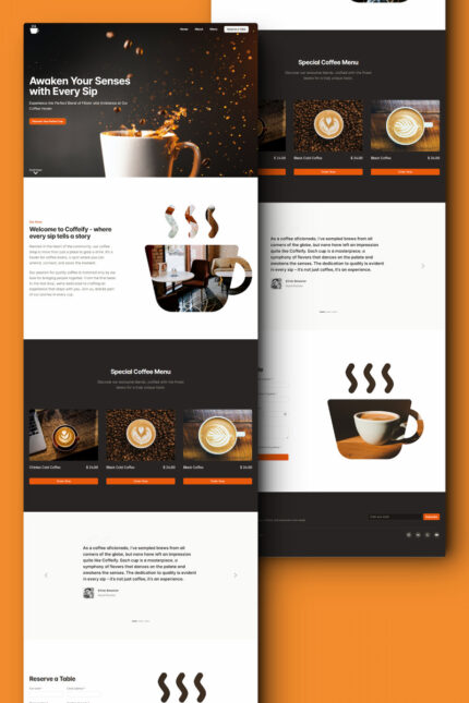 Caffeino - Template Halaman Arahan HTML Kedai Kopi - Fitur Gambar 1