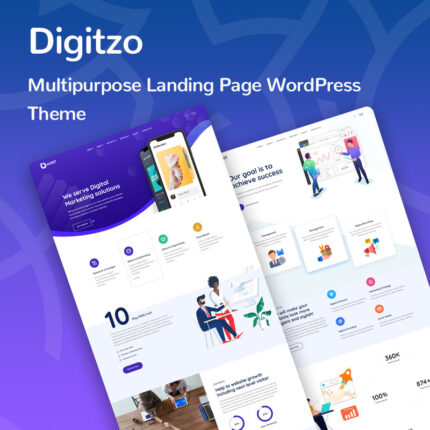 Digitzo - Tema WordPress Halaman Arahan Serbaguna - Fitur Gambar 1