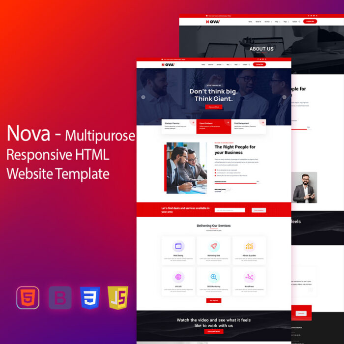 Nova - Agensi Digital & Template HTML5 Serbaguna - Fitur Gambar 1