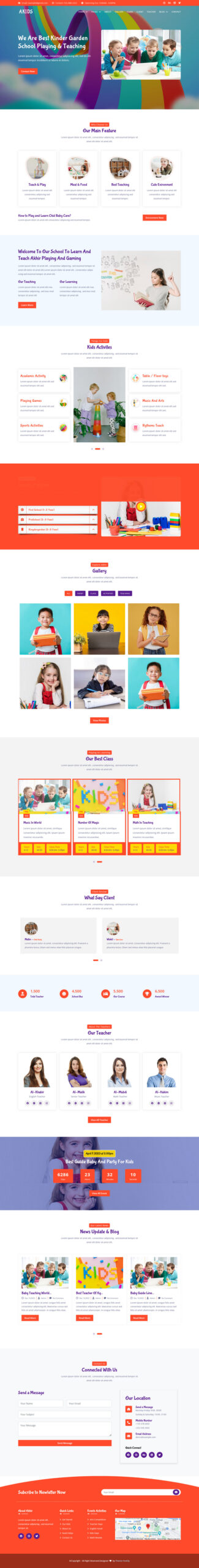 Akids - Template Situs Web Sekolah Kingdergarden - Fitur Gambar 1