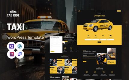 Cab Ride - Taxi Service And City Transport WordPress Elementor Theme