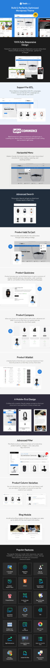 Techous Megashop - Tema WooCommerce Responsif - Fitur Gambar 1