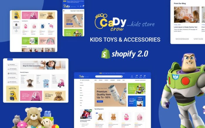 CadyCrow - Tema Shopify Toko Mainan dan Anak-anak