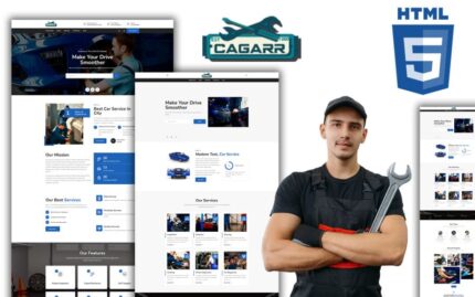 Cagarr - Minimal Garage Workshop HTML Website Template