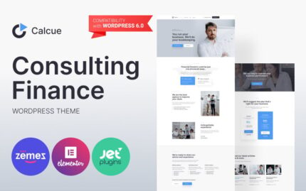 Calcue - Consulting Finance WordPress Theme