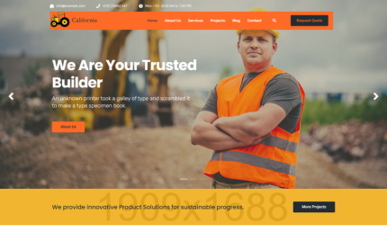 Calforina  Building Construction -  Landing  HTML 5 template