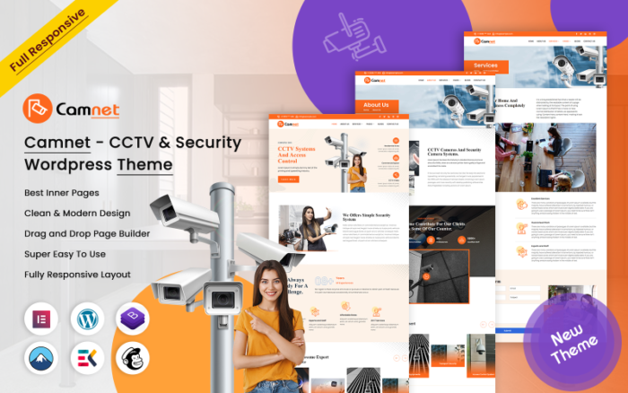 Camnet - Tema WordPress CCTV & Keamanan