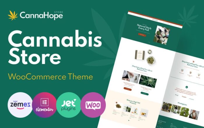 CannaHope - Tema WooCommerce Ganja Medis dan Cannabis