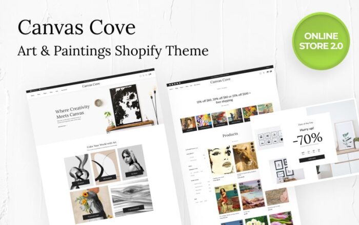 Canvas Cove - Tema Shopify Toko Online Seni & Lukisan yang Menakjubkan