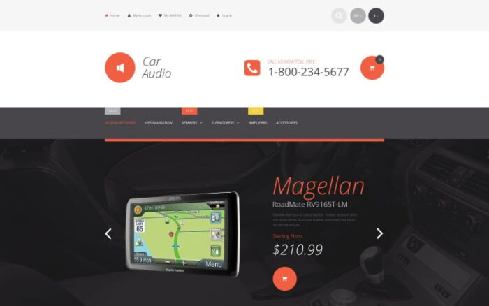 Car Stereo Magento Theme