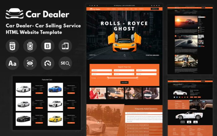 Templat Situs Web HTML Otomotif Car Trader