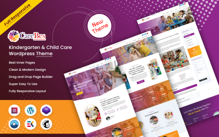 Carebes - Kindergarten & Child Care Wordpress Theme