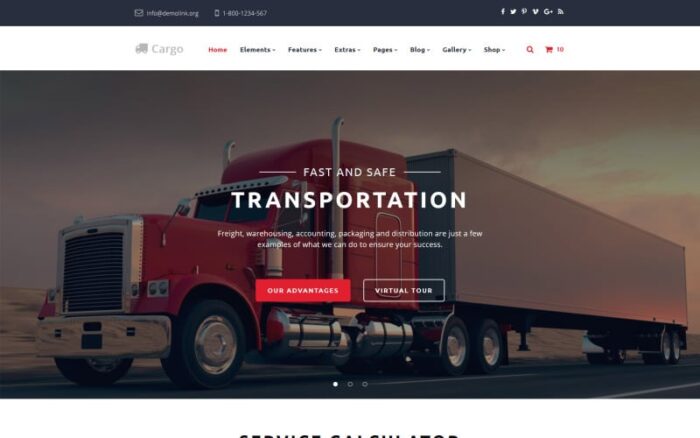 Kargo - Template Situs Web Transportasi Serbaguna