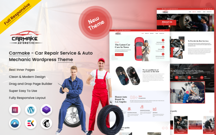 Carmake - Tema WordPress Layanan Perbaikan Mobil & Mekanik Mobil