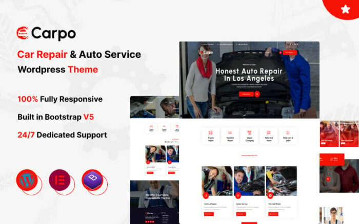 Carpo - Tema WordPress Perbaikan Mobil & Layanan Otomotif