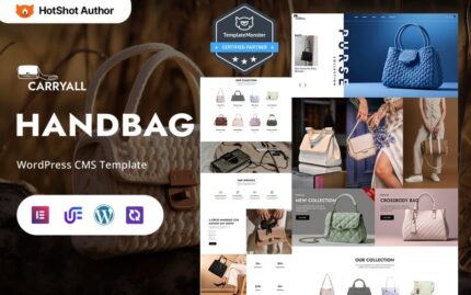 Carryall - Toko Tas Mewah dan Tas Tangan Modern Tema WordPress Elementor