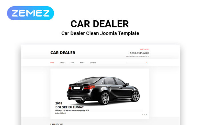 CarsNews - Template Joomla Mobil Modern