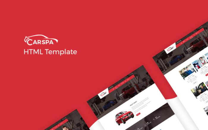 Carspa - Template Situs Web Pencucian Mobil