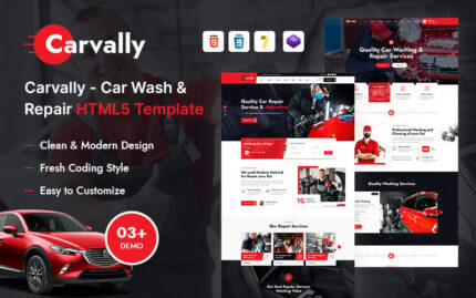 Carvally - Template HTML5 untuk Cuci & Perbaikan Mobil