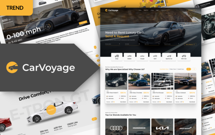 Carvoyage - Template HTML Penyewaan dan Pemesanan Mobil