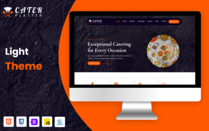 Cater Platter - One-Page Catering Website Template